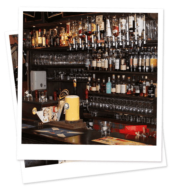 Unsere Bar mit großer Whiskyauswahl