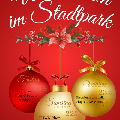 Weihnachtsmarkt im Stadtpark